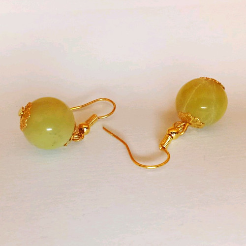 Hängeohrringe goldfarben mit