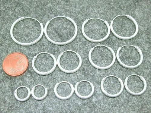 Paar creolen 925 echt silber - 925,