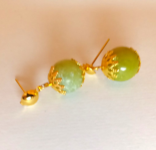 Hängeohrringe goldfarben mit
