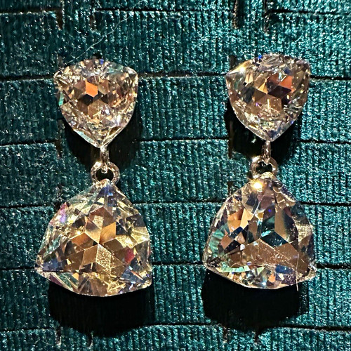 Silberfarbene kristall strass - silberfarbene,