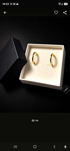 Kinder creolen 333 - 333, gold