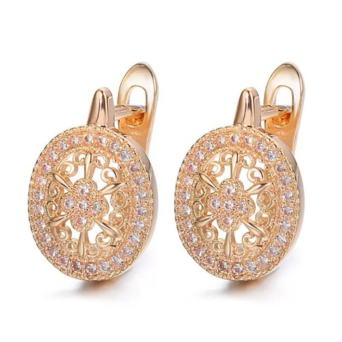 Ohrringe rosegold vergoldet - rosegold,