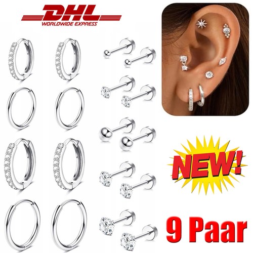Paar ohrringe silber set - paar,