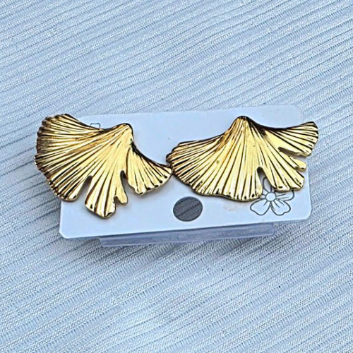 Ginkgo blatt ohrstecker - ginkgo,