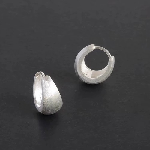 Silber 925 creolen mattes - silber,