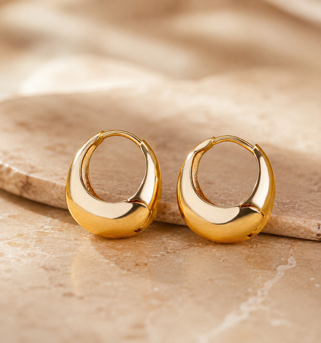 Creolen ohrringe 18k - 18k, gold