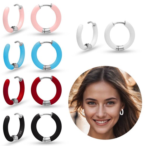 Bunte mini creolen ohrringe - bunte, mini-creolen